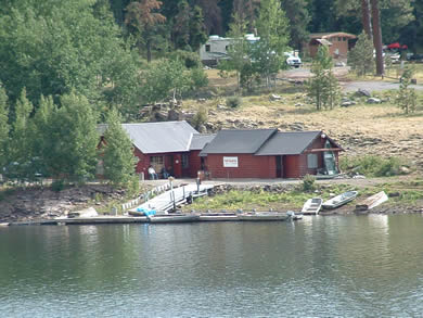 The country store across the lake from rainbow campground.